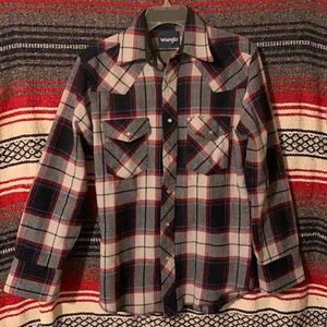 Wool Blend Button Down